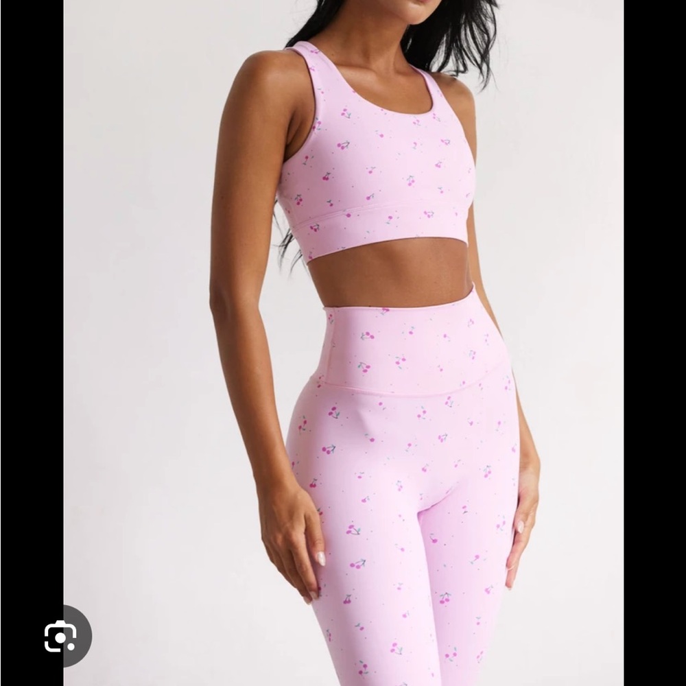 Astoria Activewear Cherry Sports Bra and Leggings